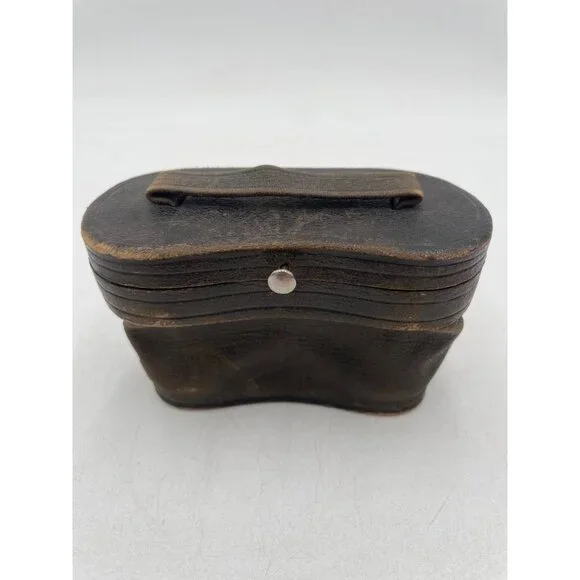 Antique Chevalier Opticien Paris Opera Glasses Case & Red Satin Interior - Picture 2 of 14